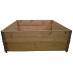 Multitanks - carr� potager en bois naturel 1200x1200mm hauteur 390mm