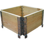 Carré potager en bois naturel 400x400mm Carré potager en bois naturel 400x400mm