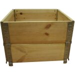 Multitanks - carr� potager en bois naturel 600x600mm hauteur 390mm