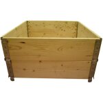 Multitanks - carr� potager en bois naturel 800x800mm hauteur 390mm