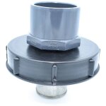 Multitanks - couvercle 15cm pour cuve 1000l avec entre pvc 75 / 90 et filtre 2 pouces