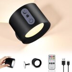 Murale int�rieur avec t�l�commande, touch lampe murale led sans fil, rechargeable batterie 2000mah, rotative ...