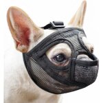 Museli�re chien brachyc�phale m ? maille pvc respirante bandeau ajustable, anti - morsure, vision panoramique, ...