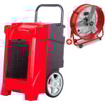 Pack d�shumidificateur pro 90l / jour bdp90 + ventilateur brasseur d'air �600mm mv600l mw tools bdp90seta ...