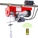 Palan �lectrique � c�ble 500 / 990kg 18 / 9m 1, 6 kw 230 v t�l�commande sans fil mw tools shn100018r