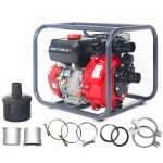 Pompe  eau motopompe thermique essence 18. 000 l / h 7 cv raccord 2 hauteur de refoulement 75 m mw tools ...