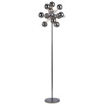 Naeve explosion lampadaire chrom� 6xg9