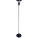 Naeve nora borne solaire d'ext�rieur led � intensit� variable de 139 cm, noire, avec capteur pir et capteur ...