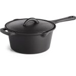 Casserole en fonte  18 cm avec couvercle et cts verseurs napoleon