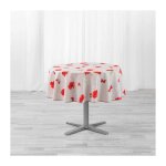 Nappe antitache ronde 'sweet poppy' 180cm rouge Nappe antitache ronde 'sweet poppy' 180cm rouge