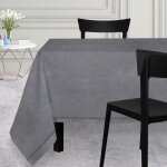 Nappe carr�e 180x180 cm venise gris, par soleil d'ocre