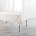 Nappe chambray enduite 'newton' 140x250cm cr�me