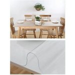 Madeinnature - nappe cristal transparente, �paisse, diff�rentes dimensions ronde ou rectangulaire, protection ...
