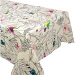 Nappe enduction acrylique colibri rectangulaire 160x200 cm