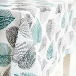 Nappe imperméable de table rectangulaire résistant nappe anti - taches tissu oxford motif feuilles pour ... Nappe imperméable de table rectangulaire résistant nappe anti - taches tissu oxford motif feuilles pour ...