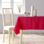 Douceur d'int�rieur - nappe antitache rectangulaire - 140x250 cm - uni - rouge
