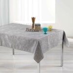 Nappe rectangulaire 'alisson' 140x300cm gris