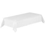 Nappe rectangulaire blanche - 250x150cm
