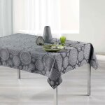 Nappe rectangulaire 'rose des vents' 140x300cm anthracite Nappe rectangulaire 'rose des vents' 140x300cm anthracite