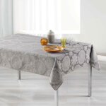 Nappe rectangulaire  rose des vents  140x300cm gris