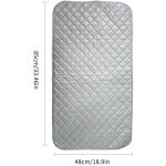 Nappe de repassage isolante couverture de repassage � la vapeur coton tapis de repassage sur table portable ...