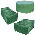 I giardini del re - housse pour table d'exte'rieur rectangulaire en polyester vert 205x105x70 cm lavable ...