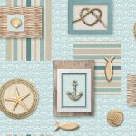 Nappe toile cire au mtre ancre