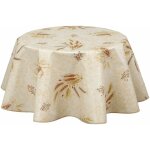 Nappe en toile cire ronde provenale moisson