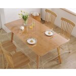 Nappe transparente lavable pour table et bureau rectangulaire transparente en pvc (140�220 cm) protection ...