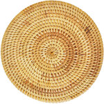 Napperon rond en rotin, nappe de table de cuisine, dessous de verre, tapis de bol, tapis de rembourrage, ...