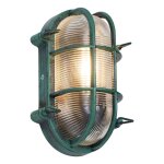 Nautica - applique murale - 1 lumière - l 25 cm - vert - rustique - éclairage extérieur - éclairage intérieur ... Nautica - applique murale - 1 lumière - l 25 cm - vert - rustique - éclairage extérieur - éclairage intérieur ...