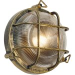 Nautica - applique murale - 1 lumière - h 20 cm - doré - rustique - éclairage extérieur - qazqa Nautica - applique murale - 1 lumière - h 20 cm - doré - rustique - éclairage extérieur - qazqa