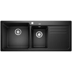 Blanco - naya 8 - �vier en silgranit 116x50 cm, noir 525945