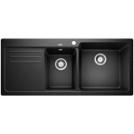 Blanco - naya 8 - vier en silgranit 116x50 cm, noir 525946