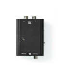 Nedis - convertisseur audio digital deux voies entr�e de connexions: 1x s / p acon2509bk