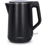 Nedis - kawk361ebk bouilloire voyant lumineux noir contenance: 1. 5 l
