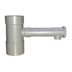 Negomix - collecteur gouttire 80 mm gris