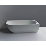 Nelly 175x82 cm baignoire droite autoportante orientation droite en marbre coulé, sans pieds, blanc (nel1700p) ... Nelly 175x82 cm baignoire droite autoportante orientation droite en marbre coulé, sans pieds, blanc (nel1700p) ...