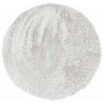 Thedecofactory - neo yoga - tapis salon lavable � base fine et souple extra doux blanc diam. 160