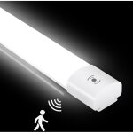 Neon led 60 cm avec detecteur de mouvement, 20w 2200lm tube sensor lampe, ip65 impermable reglette, ...