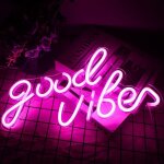Neon led enseigne lumineuse avec base acrylique aliment� par usb enseigne au n�on d�coratif(rose) - ahlsen ...