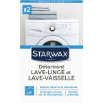 Nettoyant dtartrant pour lave - linge et lave - vaisselle 2 sachets de 75g starwax