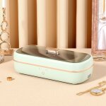 Nettoyeur � ultrasons 48000 hz, st�rilisateur � lumi�re bleue ultrasonique de 350 ml avec minuterie num�rique, ...