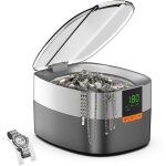 Nettoyeur � ultrasons pour bijoux, 750 ml nettoyant sonique avec minuterie num�rique pour lunettes, bagues, ...