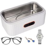 Nettoyeur ultrasons, nettoyeur ultrasons lunettes 45 khz avec 4 modes, 400ml ultrasonic cleaner, acier ...