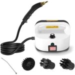 Nettoyeur vapeur 2500 w pour canap, sans rservoir d'eau, tuyau d'aspiration de 1, 1 m, 3 ttes de brosse ...