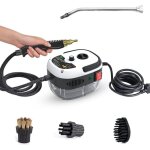 Nettoyeur vapeur 2500 w, nettoyeur vapeur �lectrique haute pression pour voiture, blanc