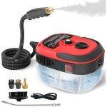 Nettoyeur vapeur 2500w, nettoyeur vapeur � main, 1000ml r�servoir d'eau de grande capacit�, avec 3 t�tes ...
