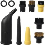 Pour nettoyeur vapeur karcher sc1 sc2 sc3 sc4 sc5, y compris buse courb�e allong�e, brosse ronde, buse ...