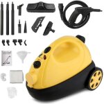 Nettoyeur vapeur multifonction vsc28b avec 19 accessoires, r�servoir 1. 2l, balai vapeur portable 1500w ...